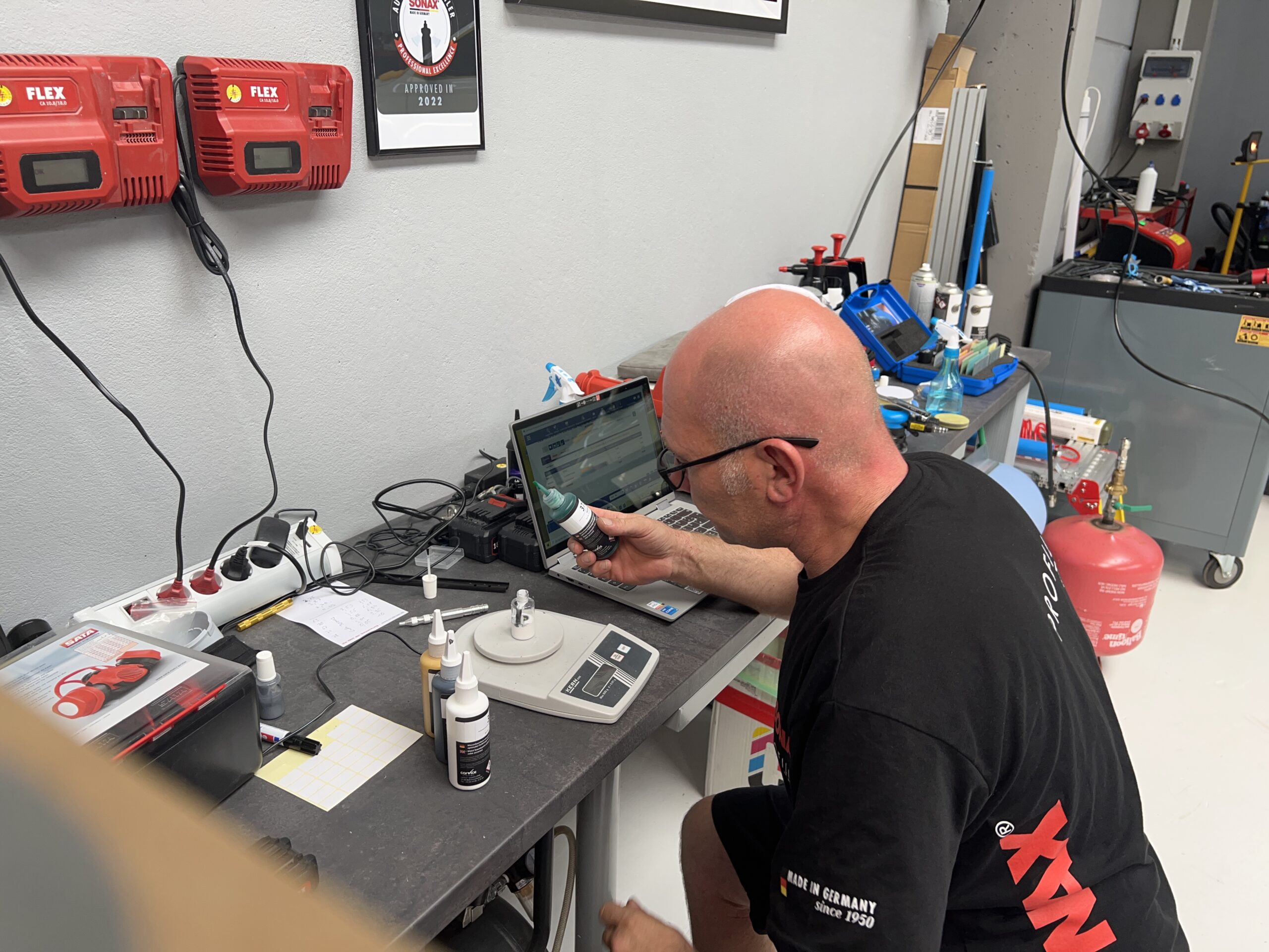 Steinschlagretusche, Kratzerretusche, Farbe mischen, Touch_UP